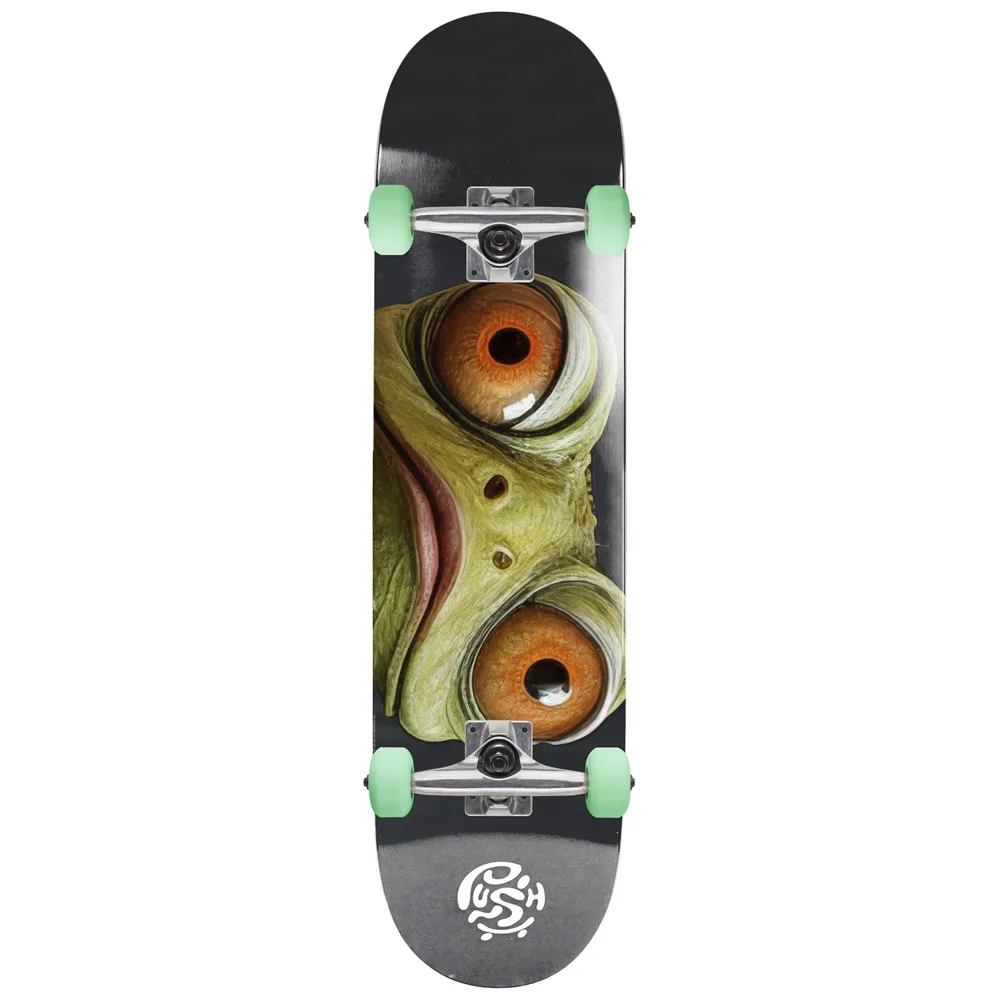 Push Gecko Eyes Green 7.5 Complete Skateboard