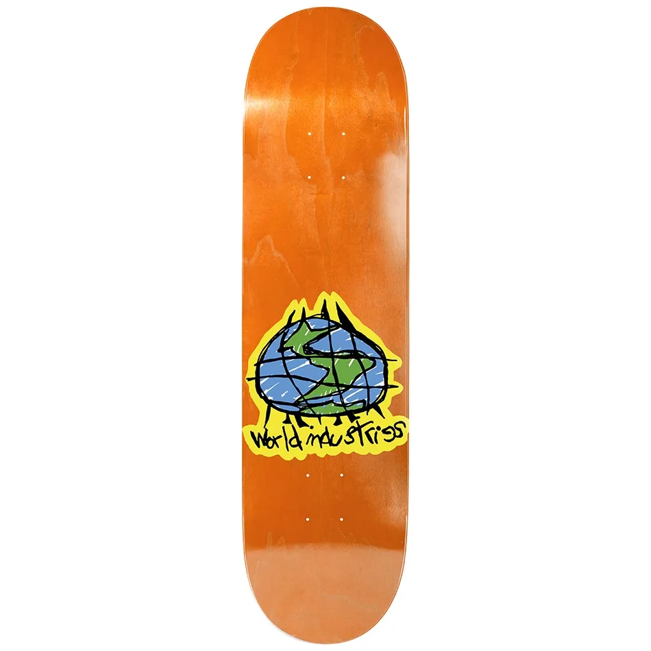 World Industries Scribble Orange 8.5 Skateboard Deck