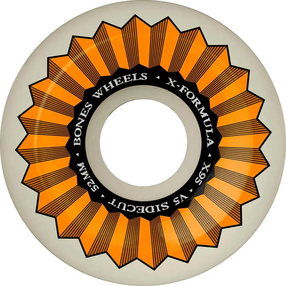 Bones X-Formula Side Cut V5 95A 52mm Skateboard Wheels