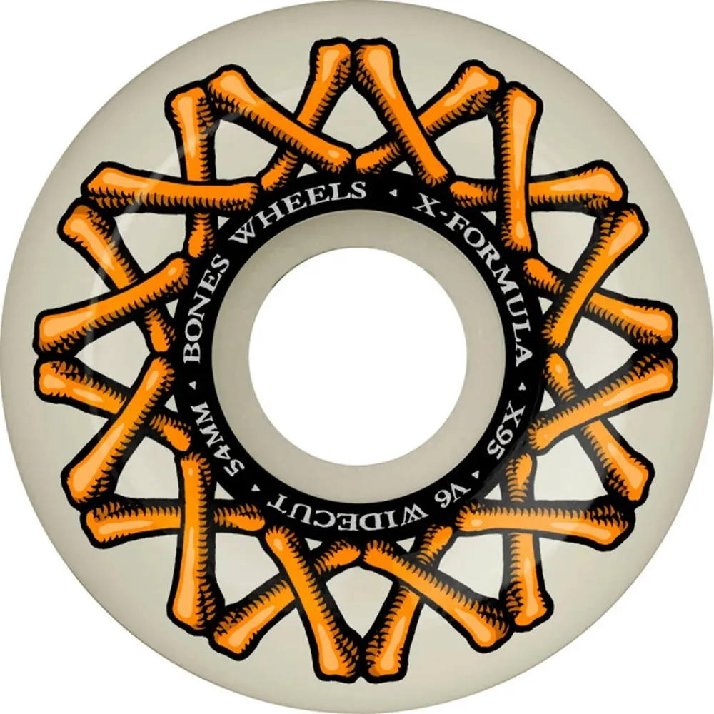 Bones X-Formula Widecut V6 95A 54mm Skateboard Wheels