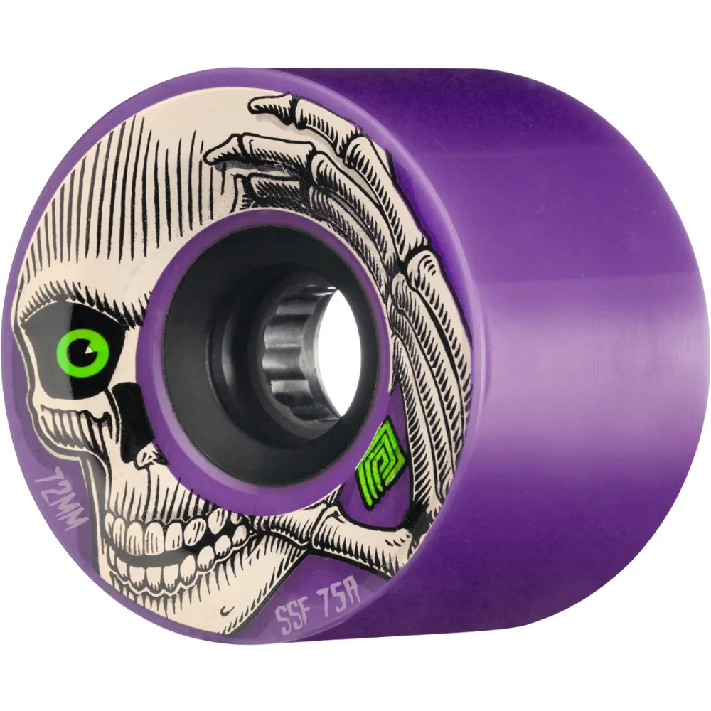 Powell Peralta SSF Pro Kevin Reimer Purple Soft Slide 75A 72mm Skateboard Wheels
