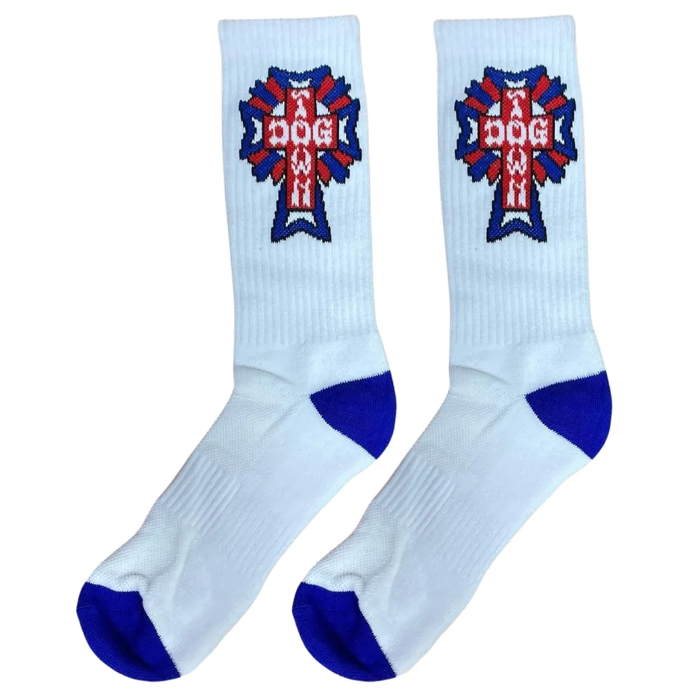 Dogtown Crew USA White 1 Pair Socks