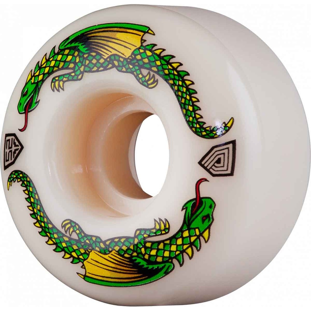 Powell Peralta Dragon Formula White 93A 52mm x 30mm Skateboard Wheels