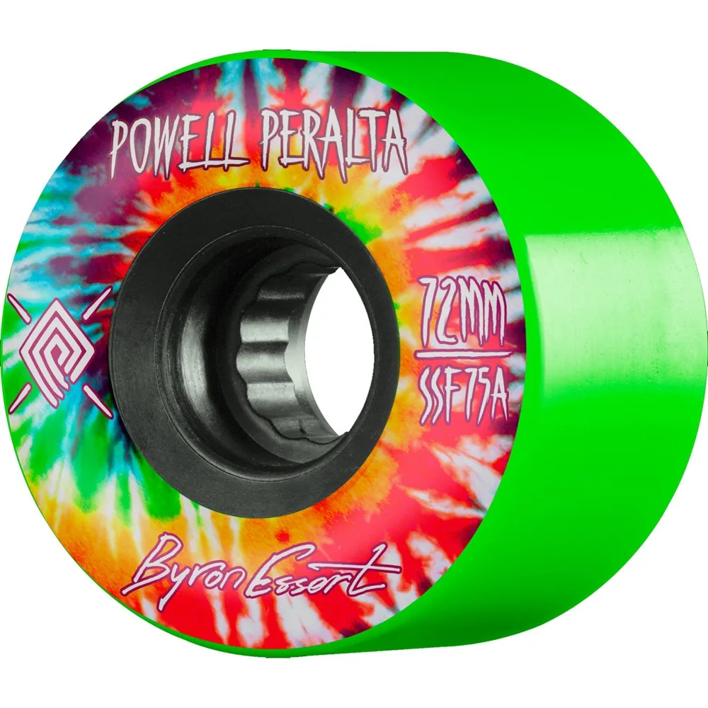 Powell Peralta SSF Pro Byron Essert Green 75A 72mm Skateboard Wheels