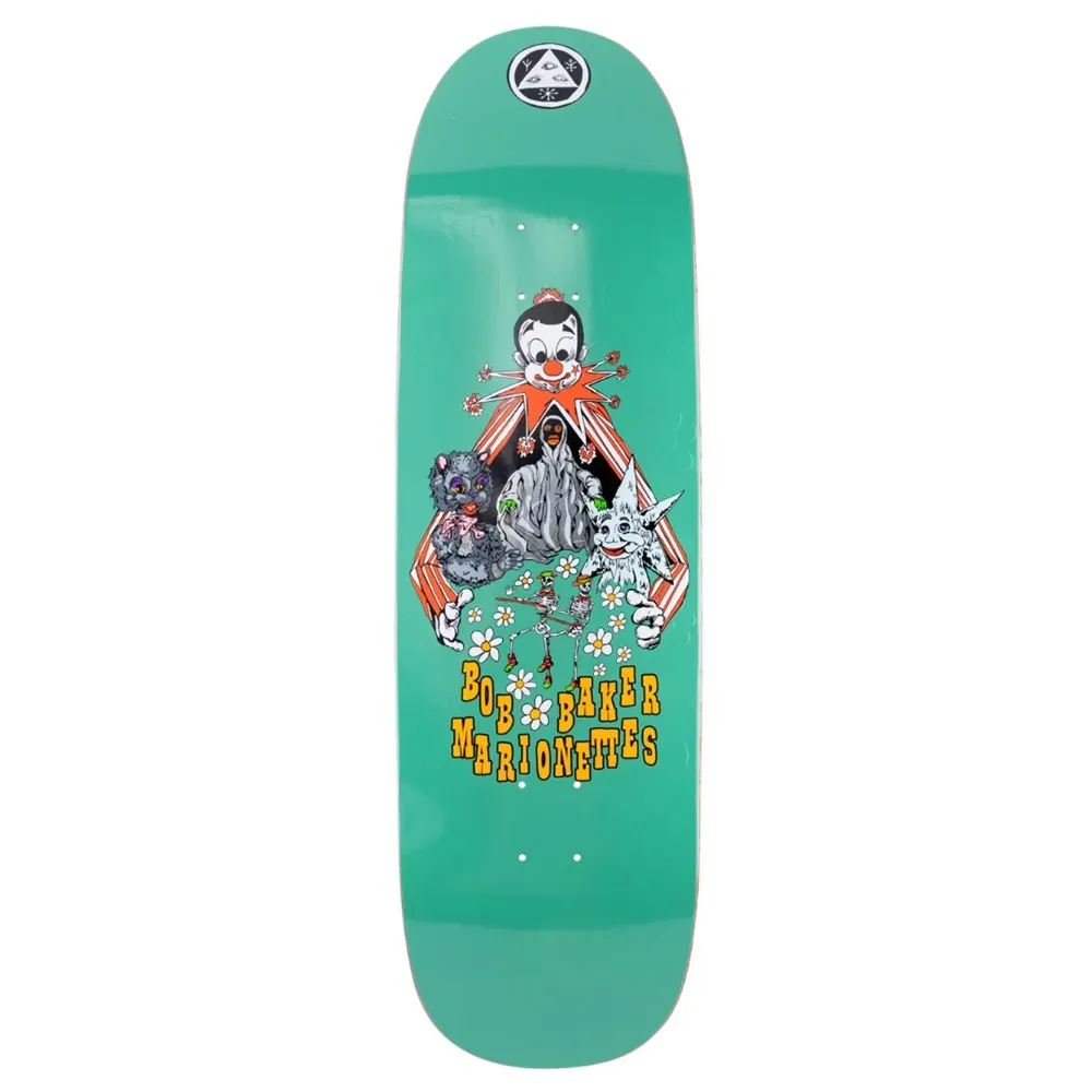 Welcome Bob Baker On Boline Green 9.25 Skateboard Deck