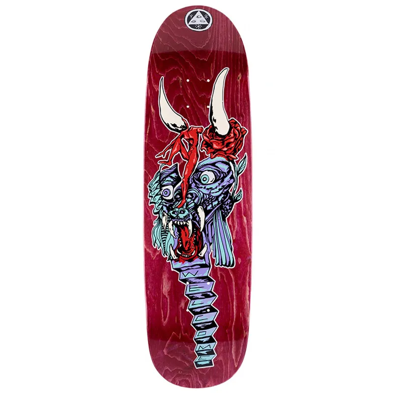 Welcome Beauty On Atheme Red 8.8 Skateboard Deck