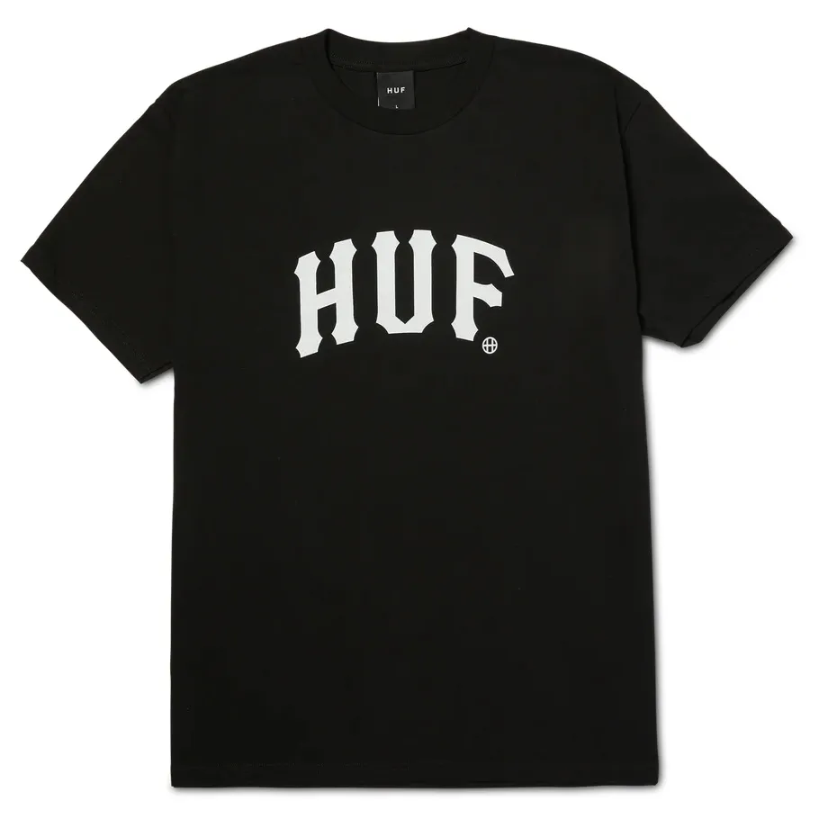 HUF Arch Black T-Shirt [Size: M]