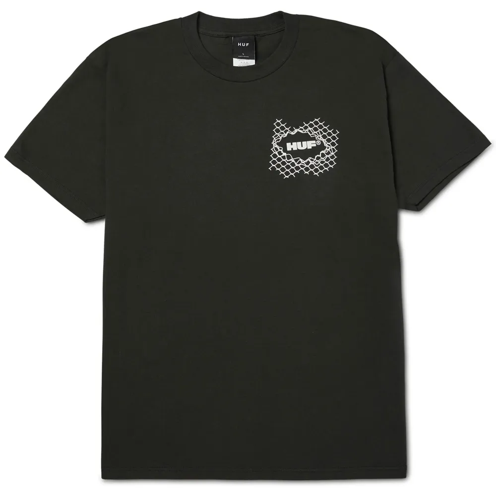 HUF 4 The Dawgs Vintage Black T-Shirt [Size: L]