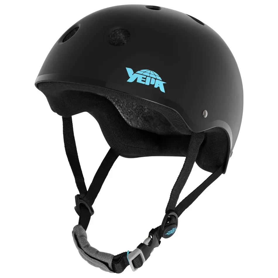 Yepa T Shell Pro Certified Hawk Matte Black Teal Helmet [Size: XXS-XS]