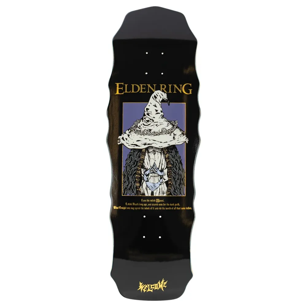 Welcome X Elden Ring Ranni On Widow Black Gold Foil 10.0 Skateboard Deck