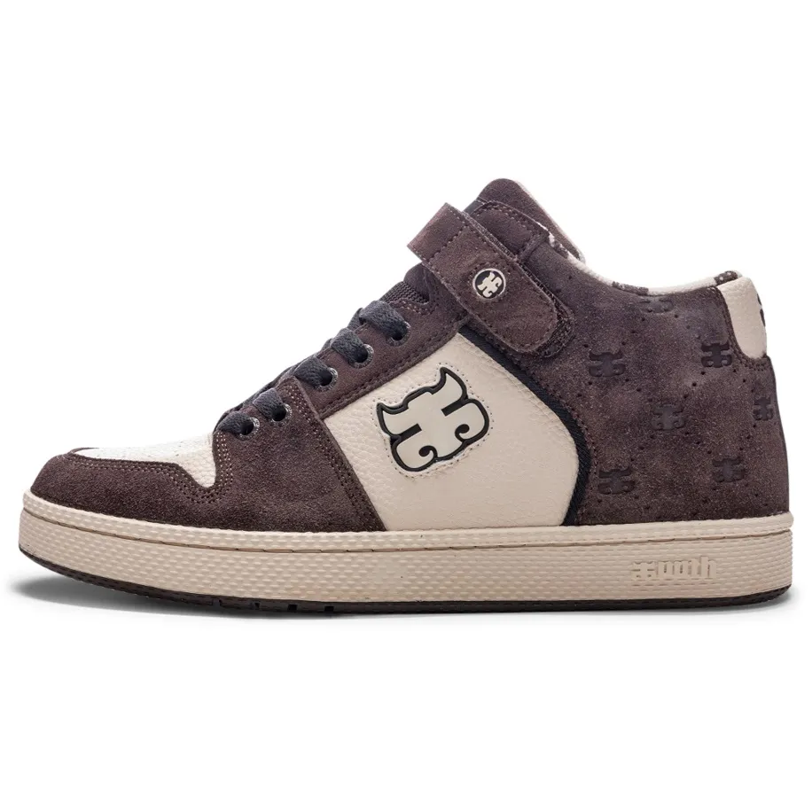 iPath Grasshopper Embossed Brown Suede Shoes [Size: US 10]