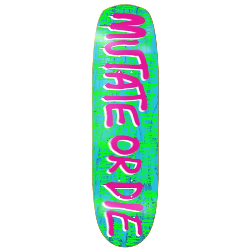 Heroin Mutate Or Die Team Blue 8.7 Skateboard Deck