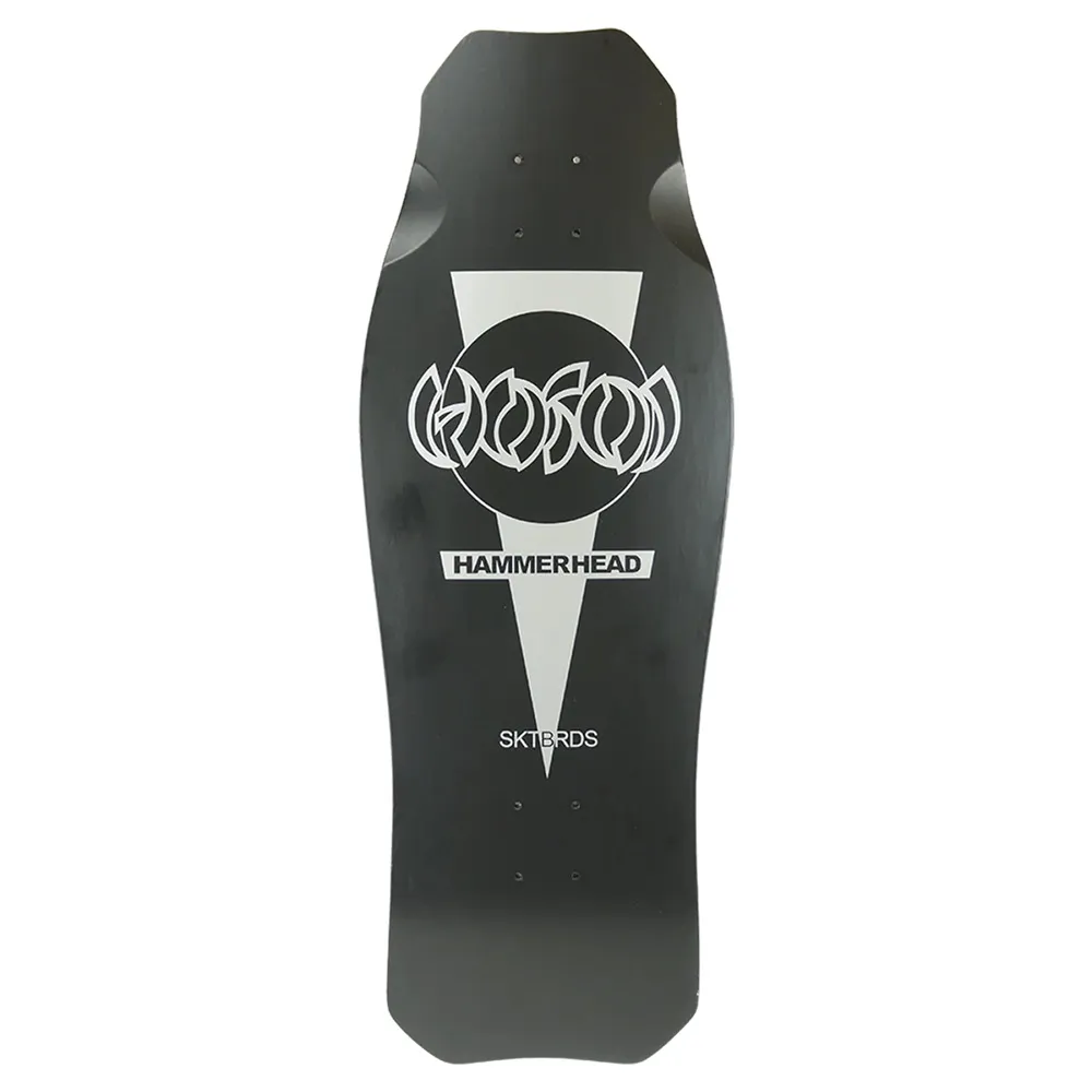 Hosoi OG Hammerhead Matte Black Silver Skateboard Deck