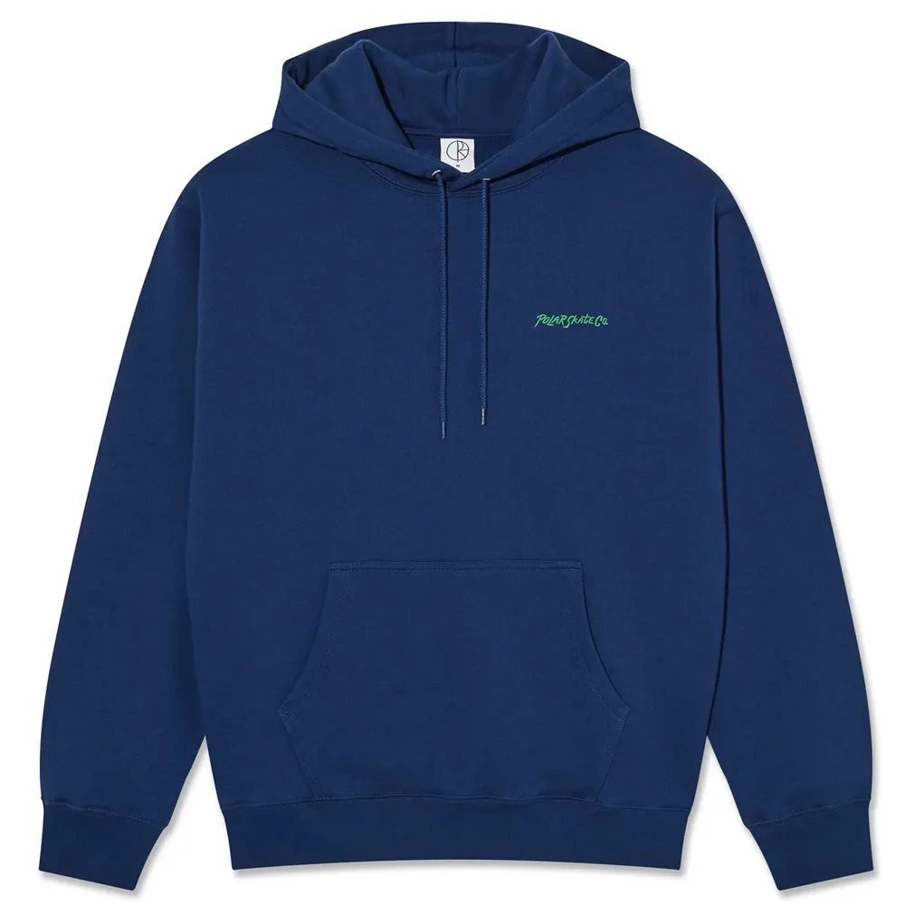 Polar Skate Co Dave Surf Logo Deep Royal Blue Hoodie [Size: M]