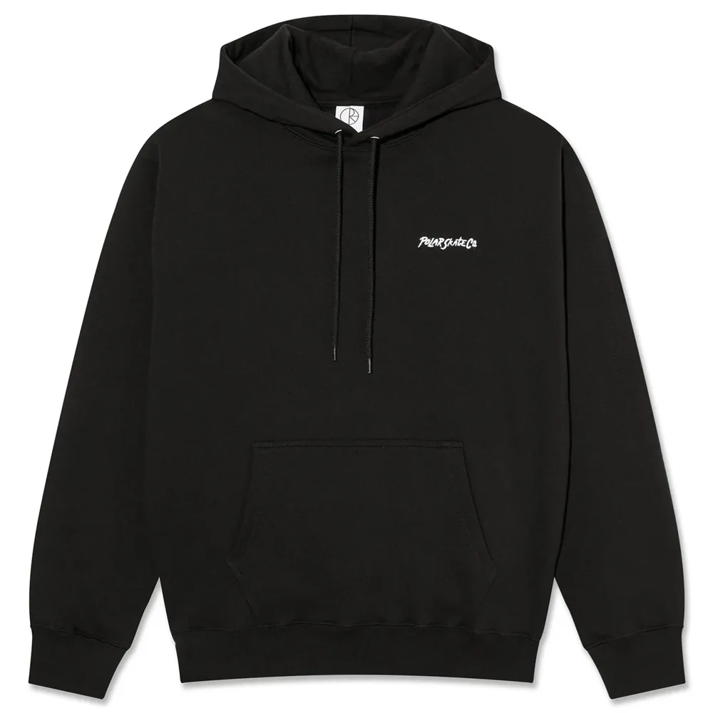 Polar Skate Co Dave Surf Logo Black Hoodie [Size: M]