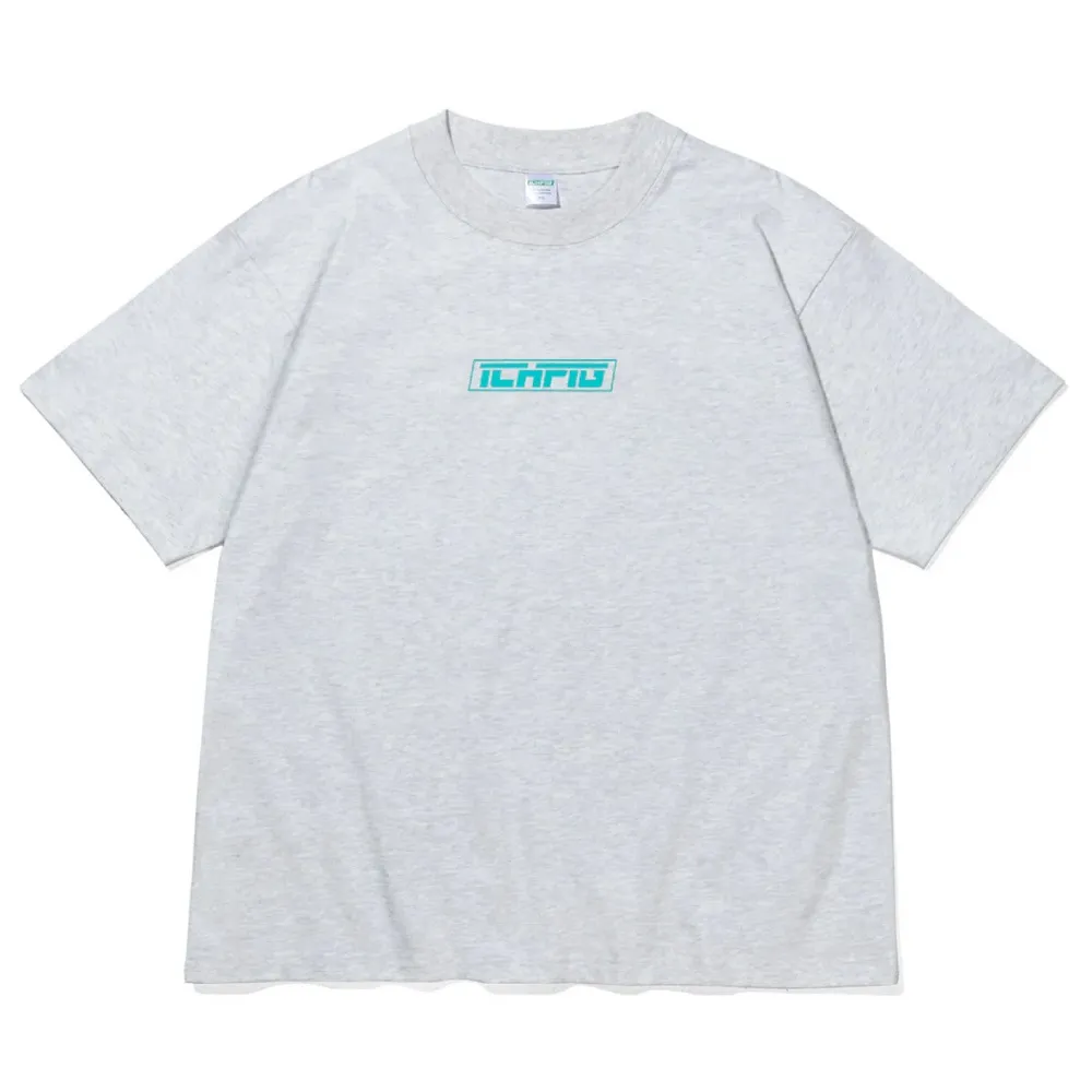 Ichpig Strike Logo White Marle Teal T-Shirt [Size: M]