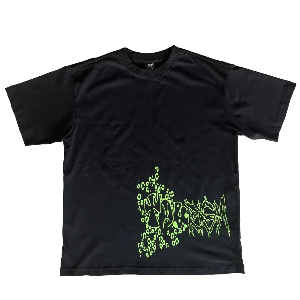 Tourism LTD Leopard Print Black Green T-Shirt [Size: M]
