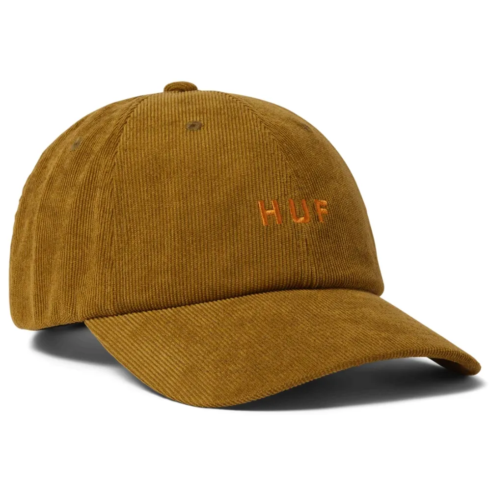 HUF OG Corduroy 6 Panel Curved Visor Moss Hat