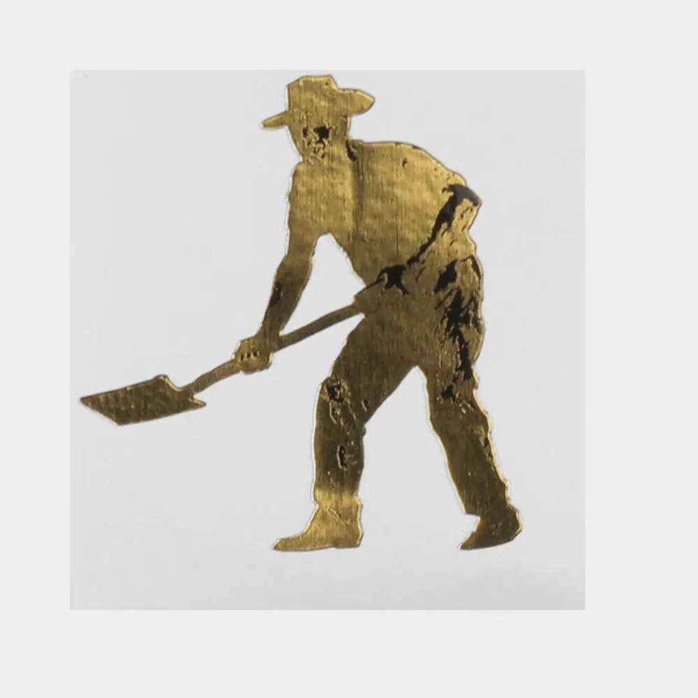 Passport Digger Gold Foil Sticker