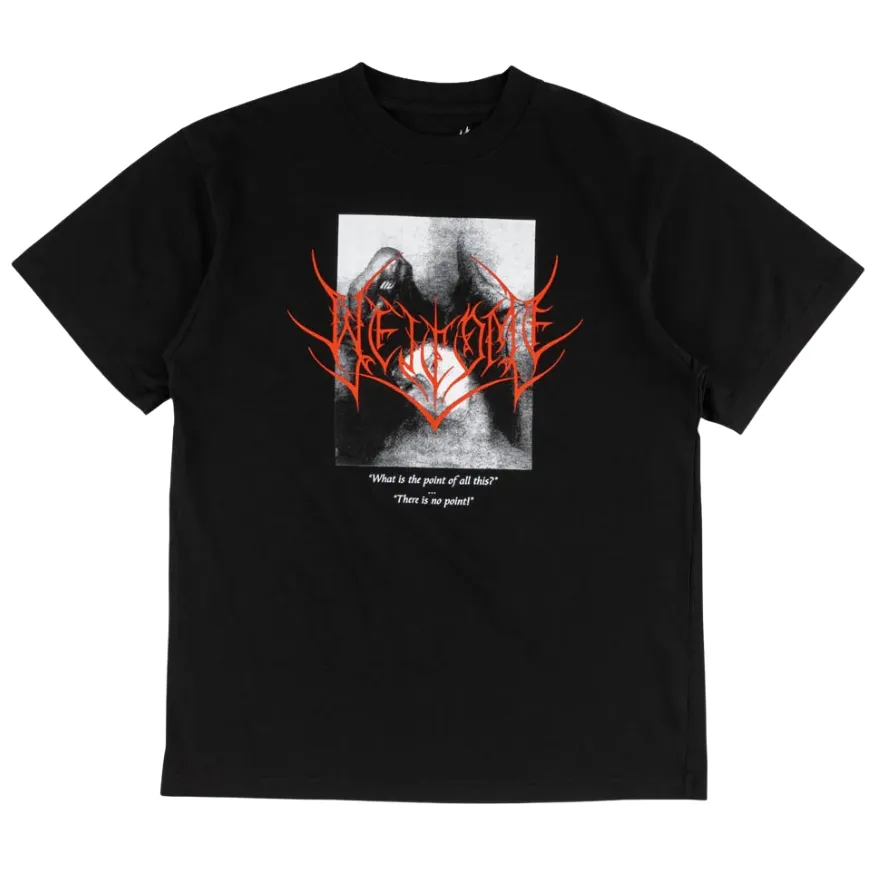 Welcome Skateboards No Point Black T-Shirt [Size: L]