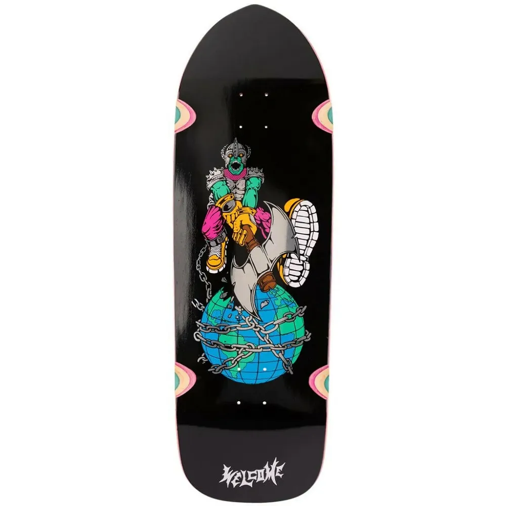 Welcome Unchained On Magic Bullet 2.0 Black 10.5 Skateboard Deck