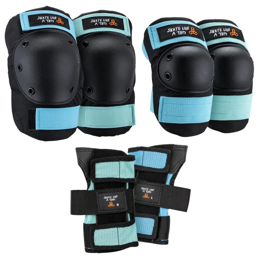 Triple 8 Skate Like A Girl Tri Pack Pad Set [Size: XS]