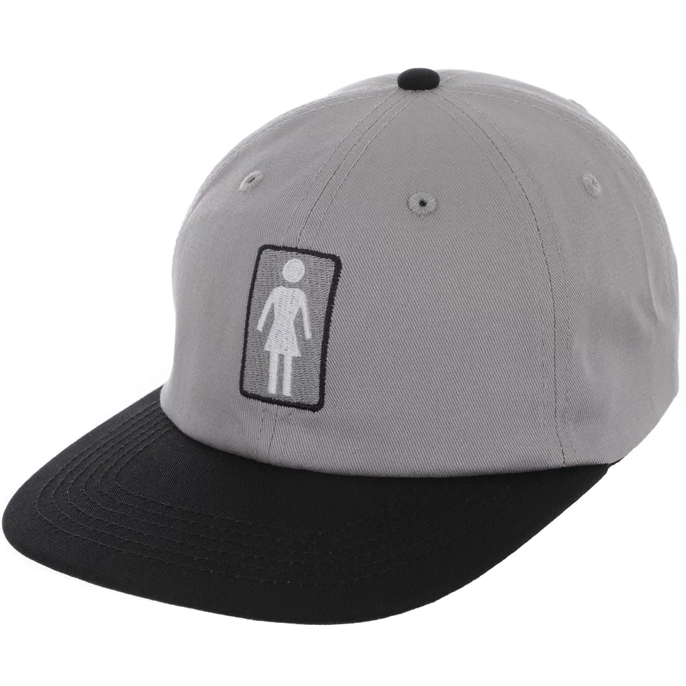 Girl Skateboards Classic OG Black Grey Snapback Hat