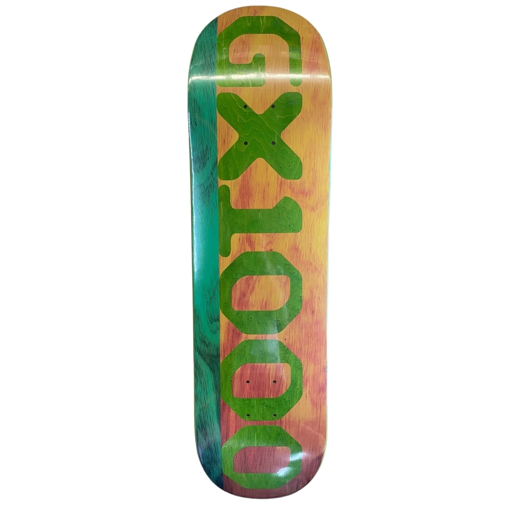 Gx1000 Split Stain Teal Yellow Green 8.25 Skateboard Deck