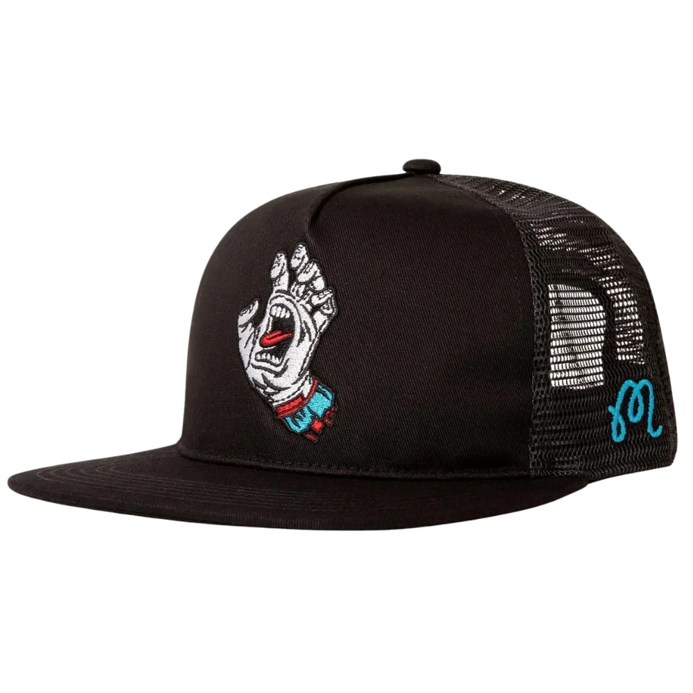Malbon Golf X Santa Cruz Black Trucker Hat