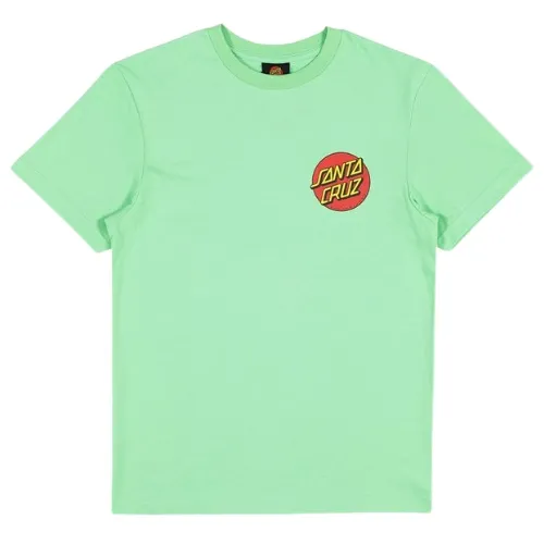 Santa Cruz Classic Dot Chest Light Green Youth T-Shirt [Size: 10]