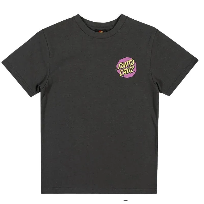 Santa Cruz Meek Scratched Slasher Onyx Youth T-Shirt [Size: 10]