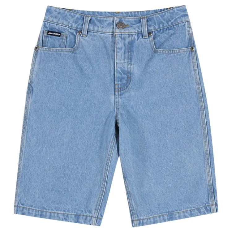 Santa Cruz Summer 76 Mid Blue Youth Shorts [Size: 10]