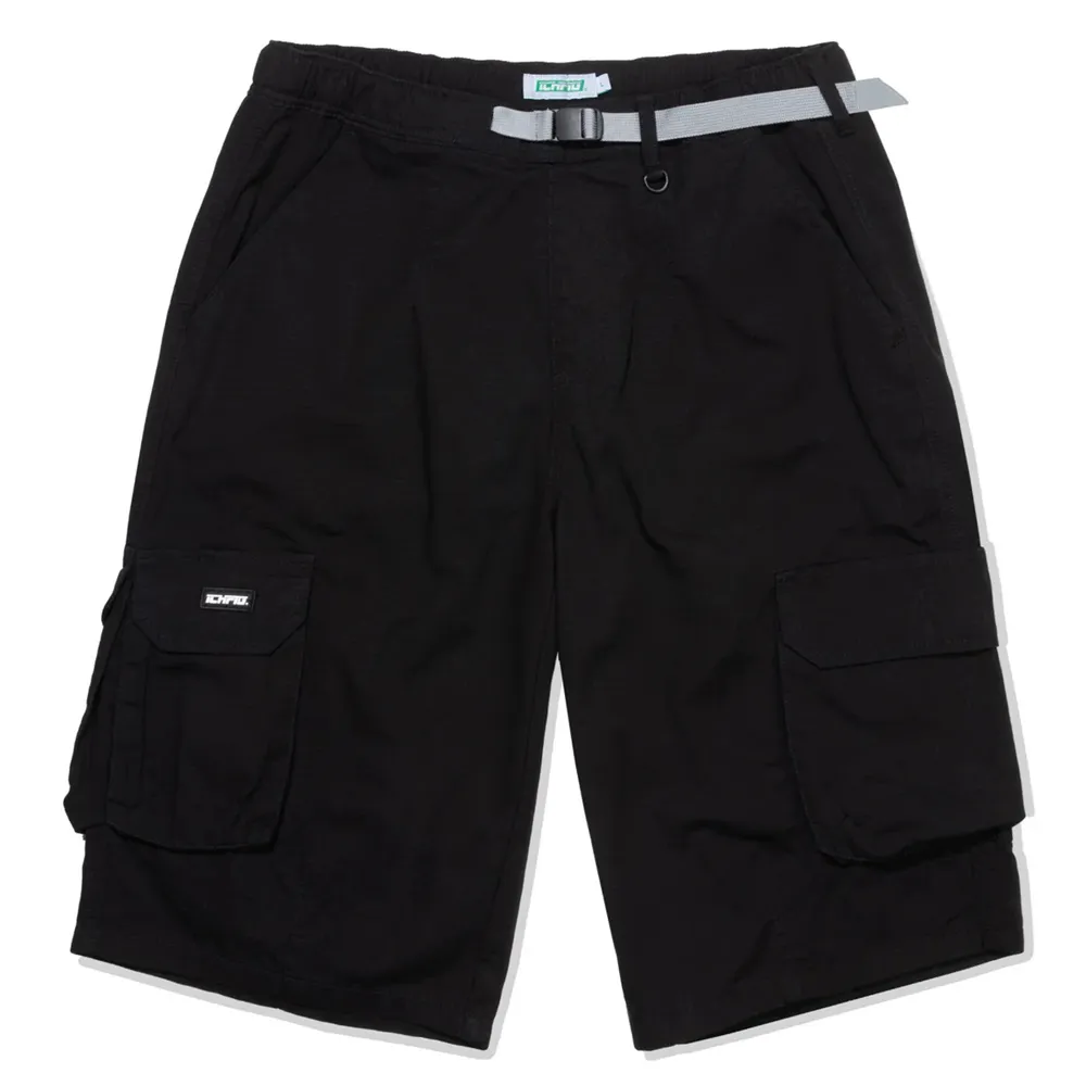 Ichpig Cargo 3/4 Black Shorts [Size: XS]