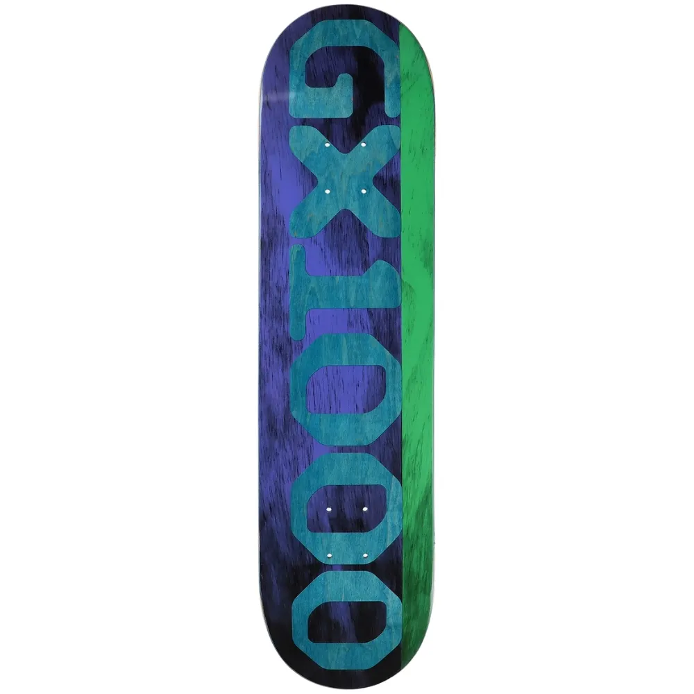 Gx1000 Split Stain Purple Green Blue 8.375 Skateboard Deck