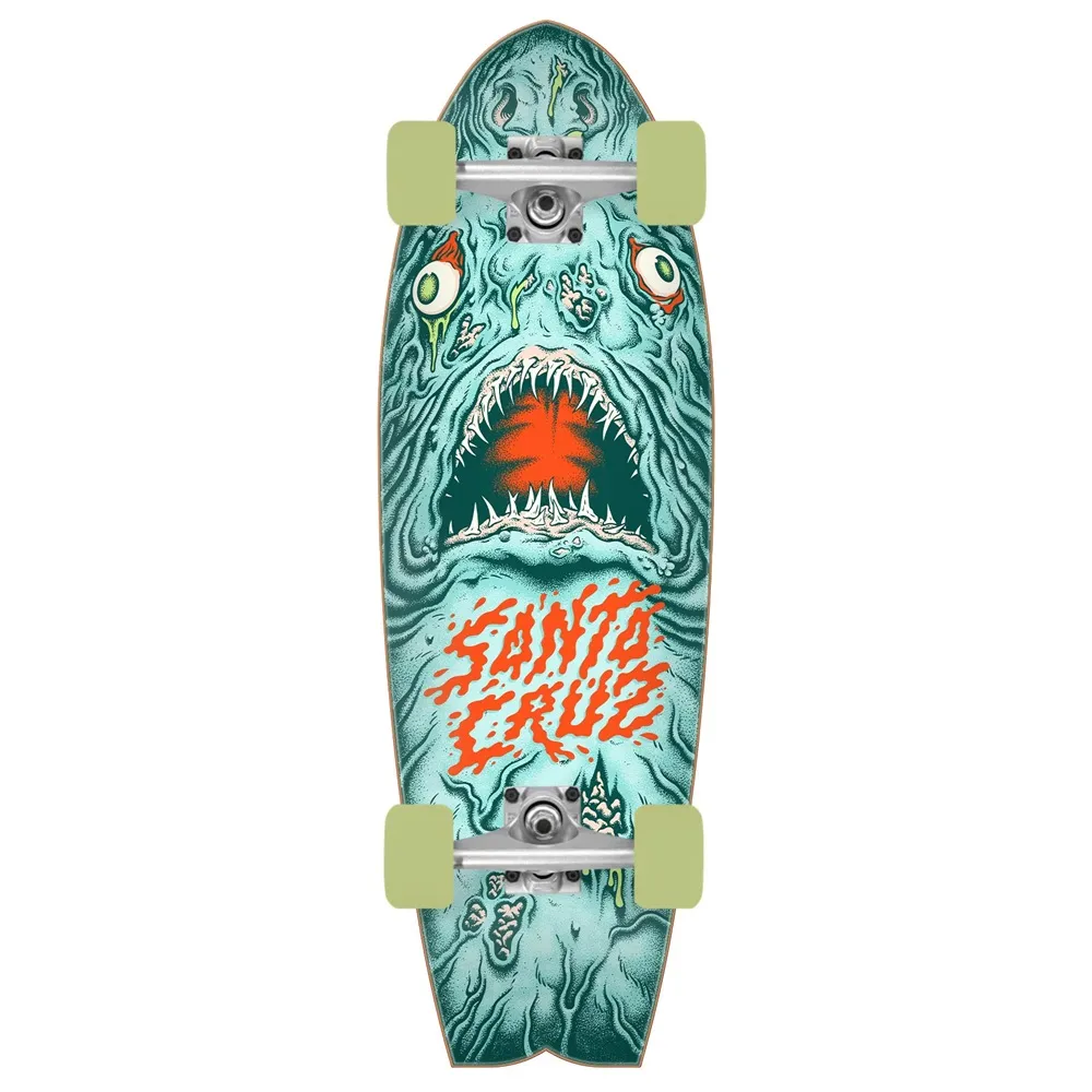 Santa Cruz Dead Shark 27.7 Shaped Cruiser Skateboard