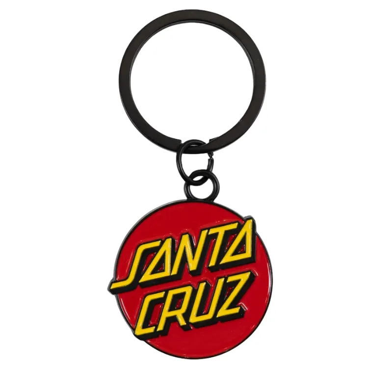 Santa Cruz Classic Dot Red Keyring