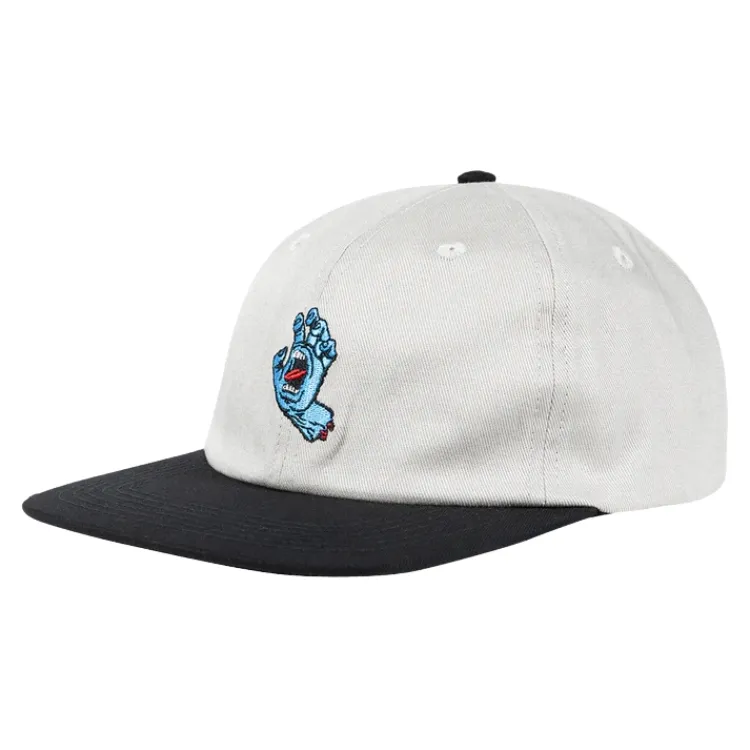 Santa Cruz Screaming Hand Concrete 6 Panel Snapback Hat