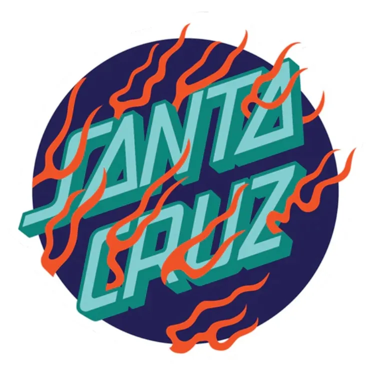 Santa Cruz Inferno Dot Navy Decal Sticker