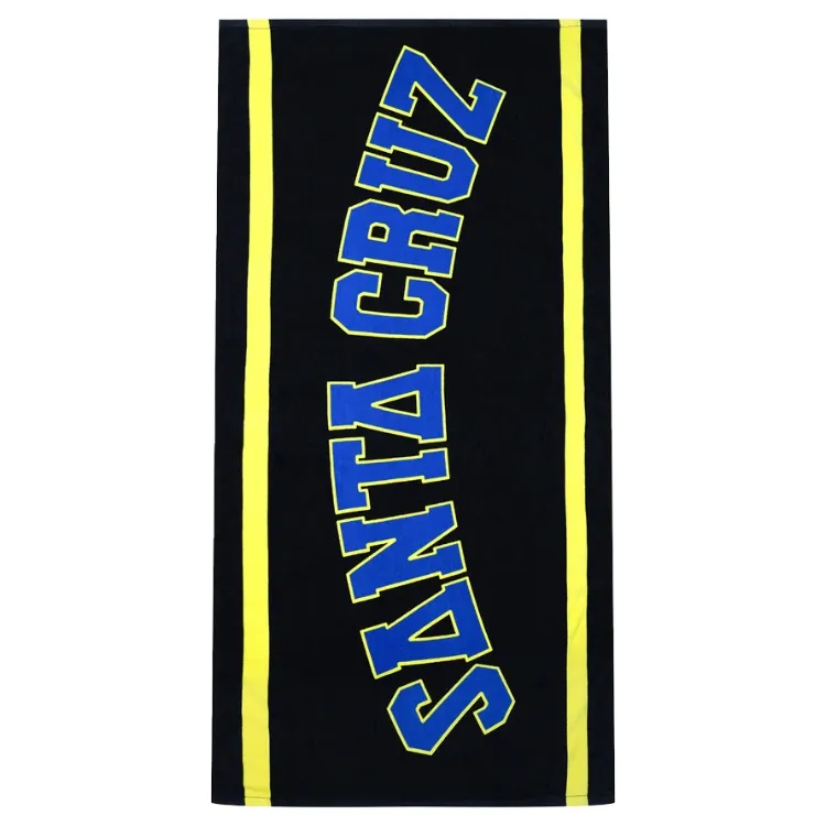 Santa Cruz Collegiate Strip Navy Towel