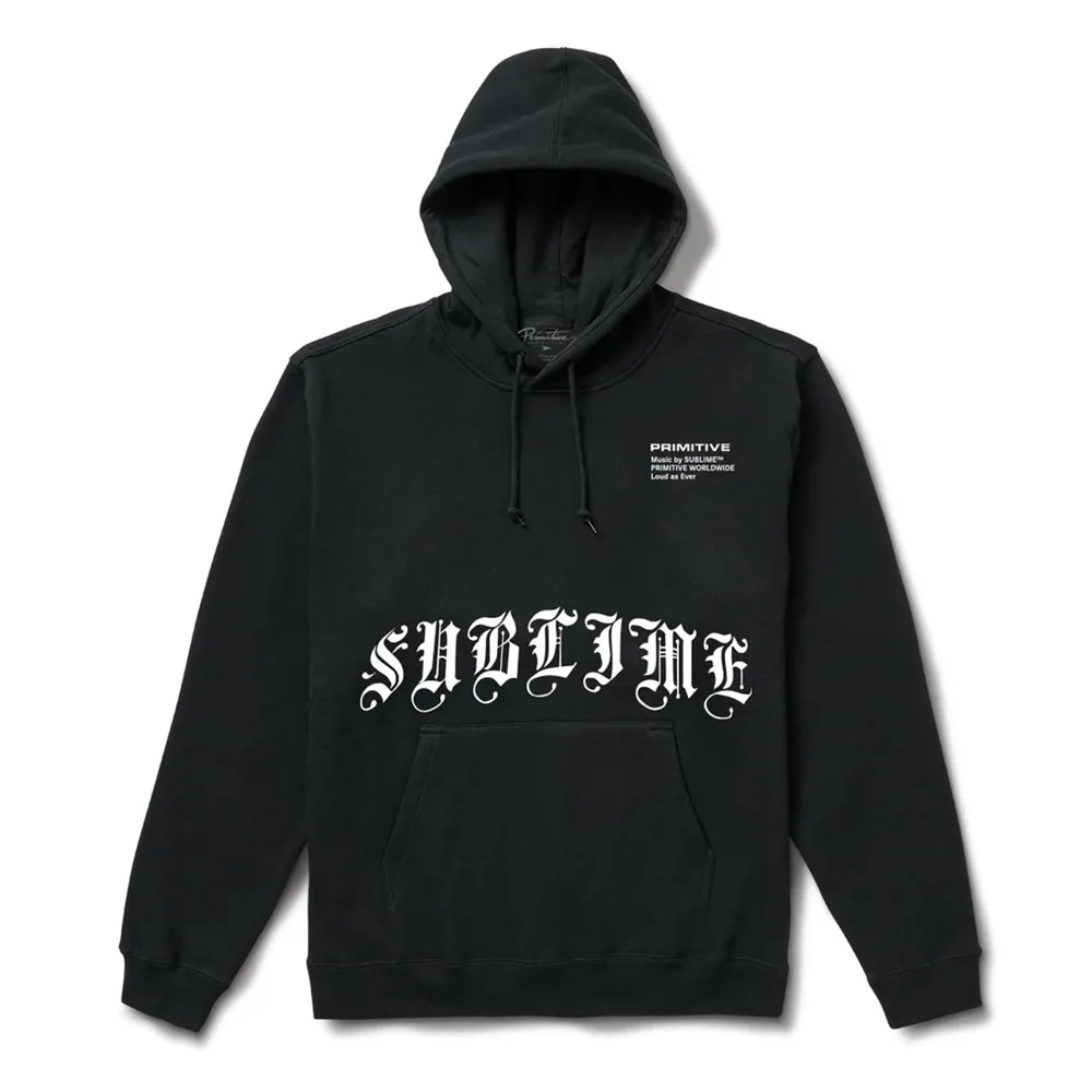 Primitive X Sublime Memory Black Hoodie [Size: M]