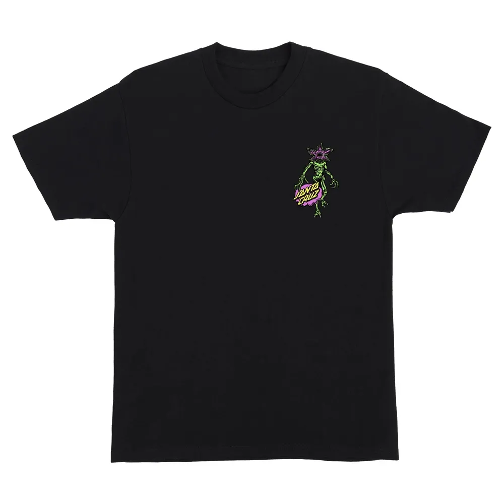 Santa Cruz X Stranger Things Demogorgon Dot Black T-Shirt [Size: L]