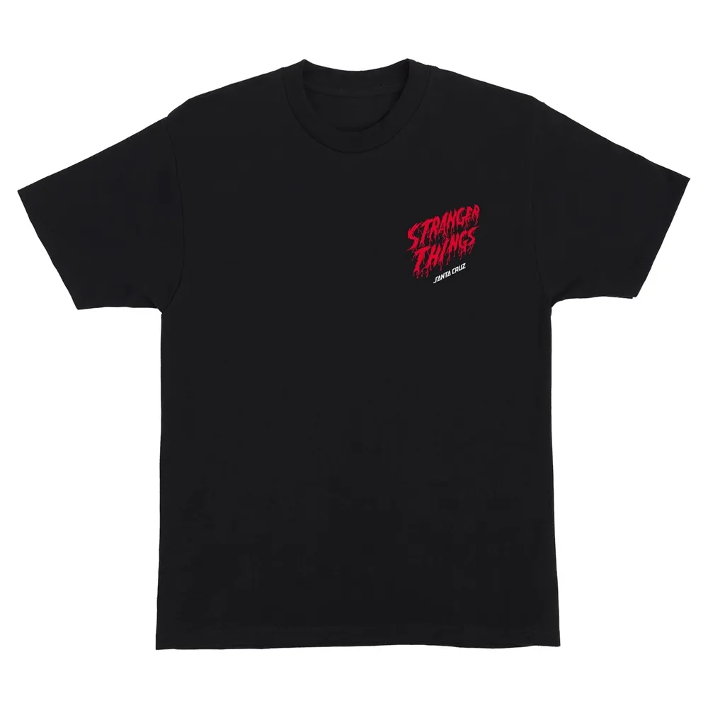 Santa Cruz X Stranger Things Eddie Slasher Black T-Shirt [Size: XXL]