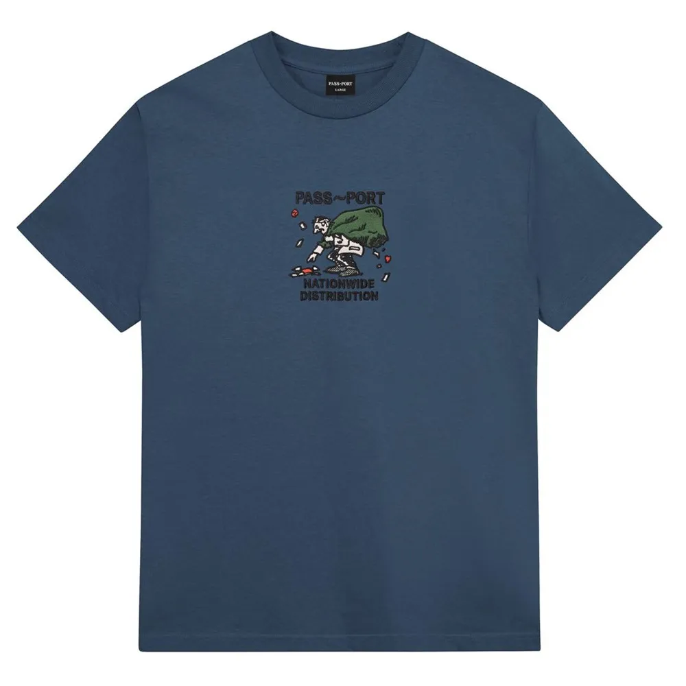 Passport Distribution Harbour Blue T-Shirt [Size: M]