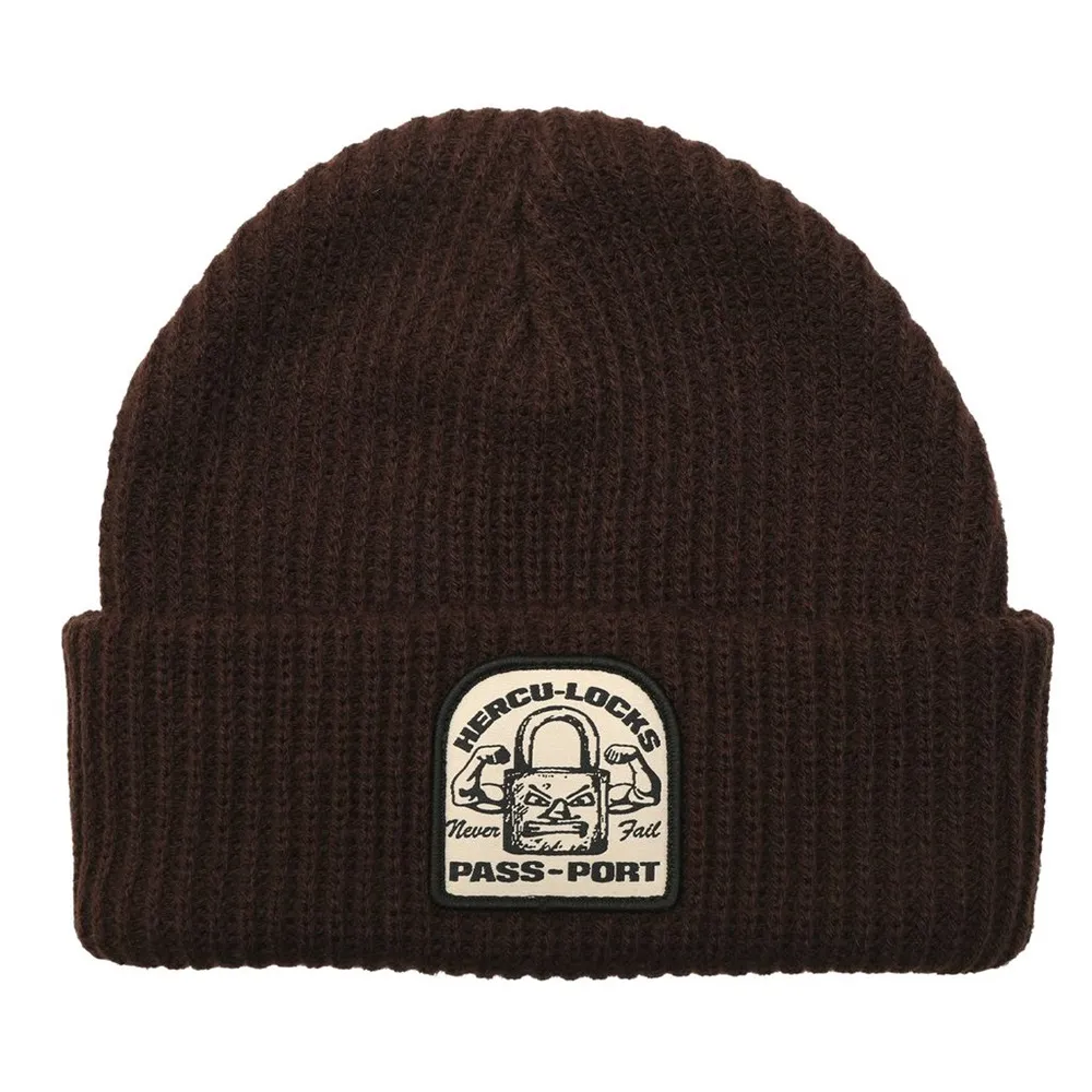 Passport Hercu Locks Dark Choc Beanie
