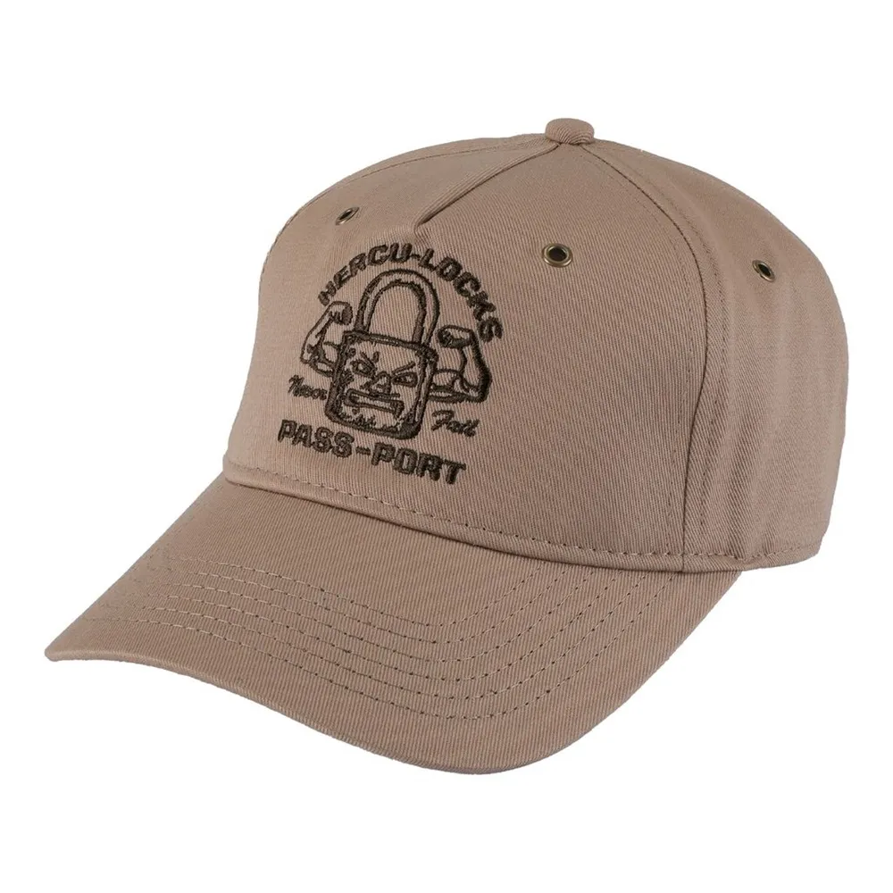 Passport Hercu Locks Packers Tan Hat