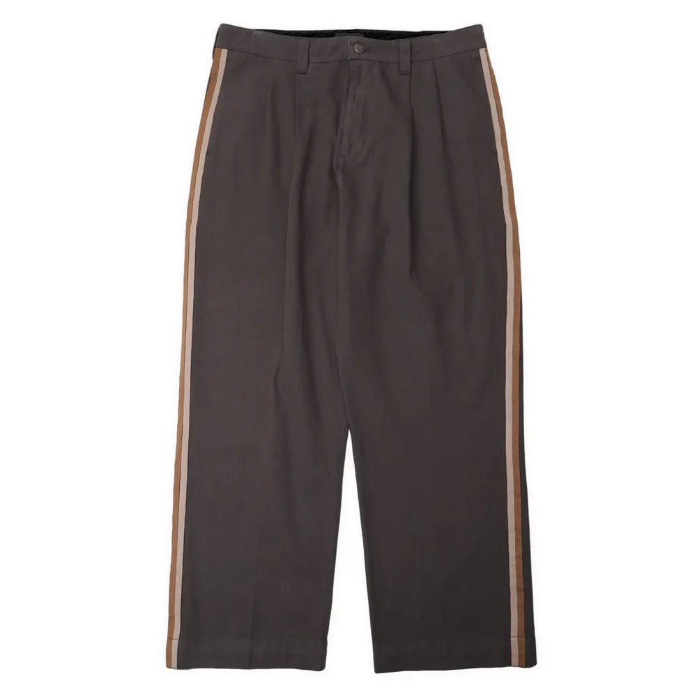 Passport Herringbone Leagues Club Stripe Dark Brown Pants [Size: 32]
