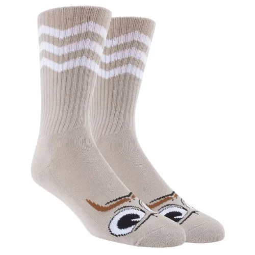Toy Machine Turtle Boy Stache Grey Socks