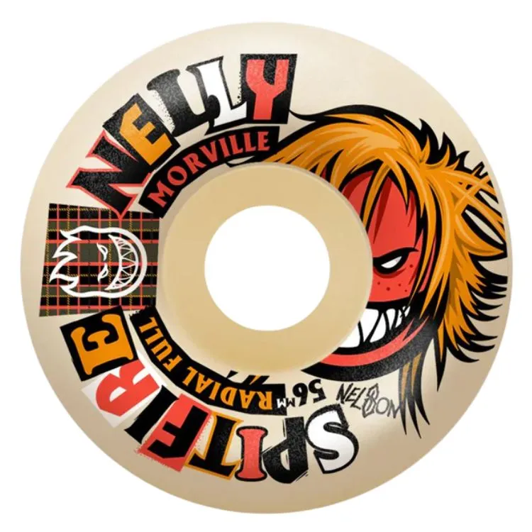 Spitfire Rough Cut Nelly Morville Radial Full F4 99D 56mm Skateboard Wheels