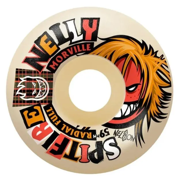 Spitfire Rough Cut Nelly Morville Radial Full F4 99D 59mm Skateboard Wheels