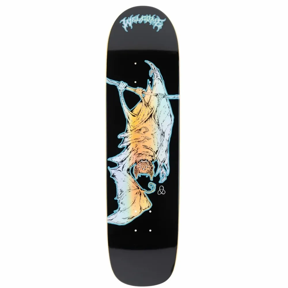 Welcome Infinitely Batty On Son Of Planchette Black Prism Foil 8.38 Skateboard Deck